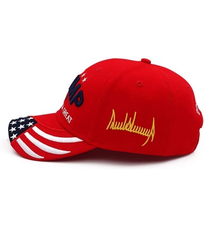 Baseball Caps Trump 2020 Keep America Great Campaign Embroidered USA Flag Hats Baseball Trucker Cap for Men and Women - CB193...