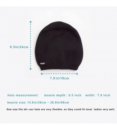 Skullies & Beanies Women Oversized Slouchy Beanie Bobble Hat with Fur Pompom VC17601 Black - CC185K9HRZE $19.50