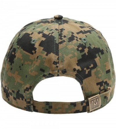 Baseball Caps Tactical Operator USA Flag Cotton Low Profile Baseball Cap with Adjustable Strap - Digital Camo - CE18EE8WW50 $...