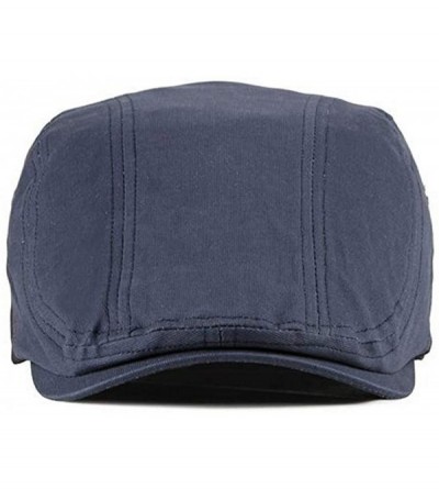 Newsboy Caps Men's Lightweight Cotton Flat Cap Ivy Gatsby Newsboy Hunting Hat - 2 Pack-b - CC18US62SCW $15.66