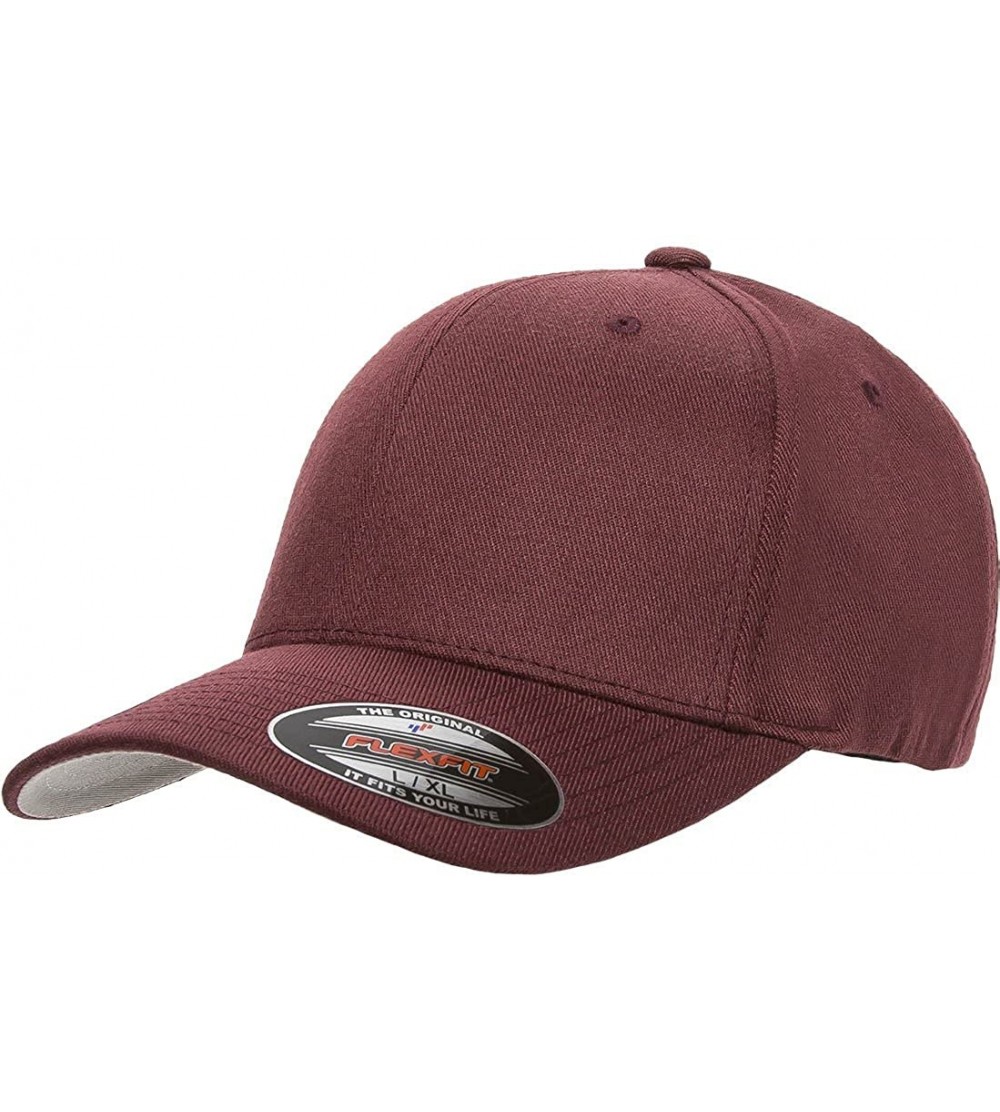 Baseball Caps Wooly Blend 6-Panel Cap (6477) - Maroon - CT12CMW09CT $17.70