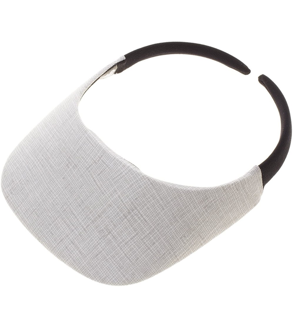 Visors Original Size Print Sport Sun Visor - Arc Grey - C112E3BENBP $17.78