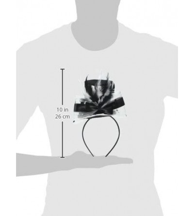 Headbands Halloween Steampunk Fancy Mini Top Hat Headband Black White One Size Novelty Item - CO185ALNA8H $11.44