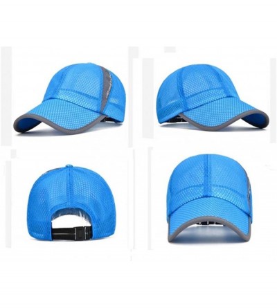 Baseball Caps Unisex Summer Baseball Hat Sun Cap Lightweight Mesh Quick Dry Hats Adjustable Cap Cooling Sports Caps - Black -...