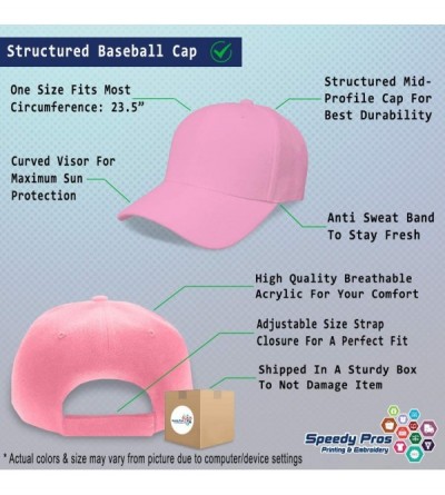 Baseball Caps Custom Baseball Cap Yo Amo Maracaibo Spanish Embroidery Dad Hats for Men & Women - Soft Pink - C318ANL9802 $13.73