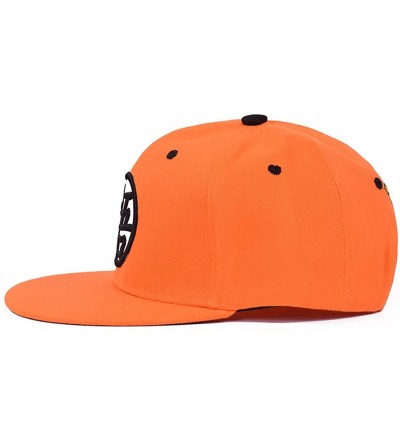 Baseball Caps Baseball Cap Dragon Ball Embroidery Cool Sporting Hat with Adjustable Snapback - Orange - CS18D3CACYU $28.44