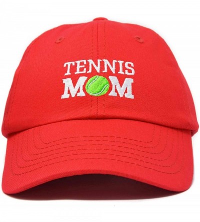 Baseball Caps Premium Cap Tennis Mom Hat for Women Hats and Caps - Red - CE18IOL0DEZ $21.37