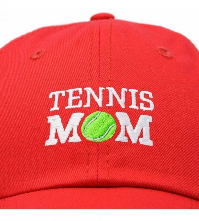 Baseball Caps Premium Cap Tennis Mom Hat for Women Hats and Caps - Red - CE18IOL0DEZ $12.25