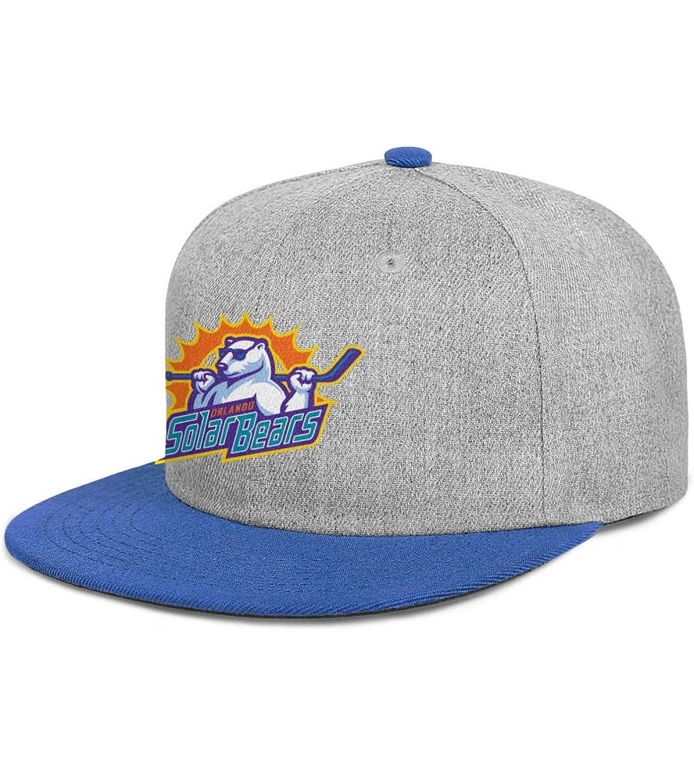 Baseball Caps 2015 Hockey Orlando Solar Bears Logo Simple Caps 100% Cotton Men's Womens Mesh Hat - 2015 Hockey Orlando-13 - C...