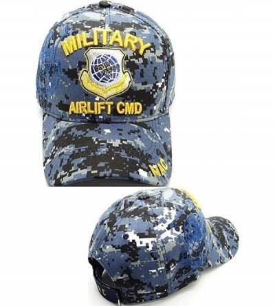 Baseball Caps Military Airlift Command Shadow Mens Cap - Navy Digital Camo - C41998TK3GN $32.95