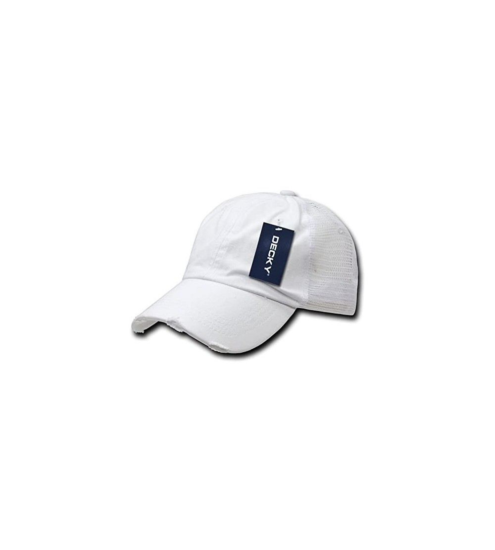 Baseball Caps Vintage Mesh Cap - White - CQ1199QE73T $11.32