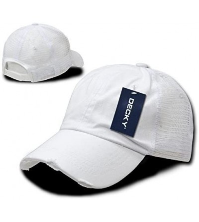 Baseball Caps Vintage Mesh Cap - White - CQ1199QE73T $11.32