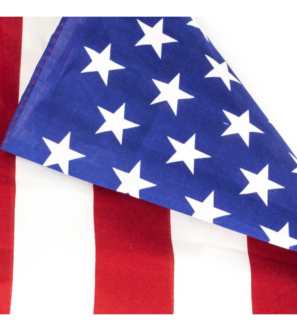 Headbands American Flag Bandana Scarf red white and blue americana - CT182Y0ZXGI $12.45