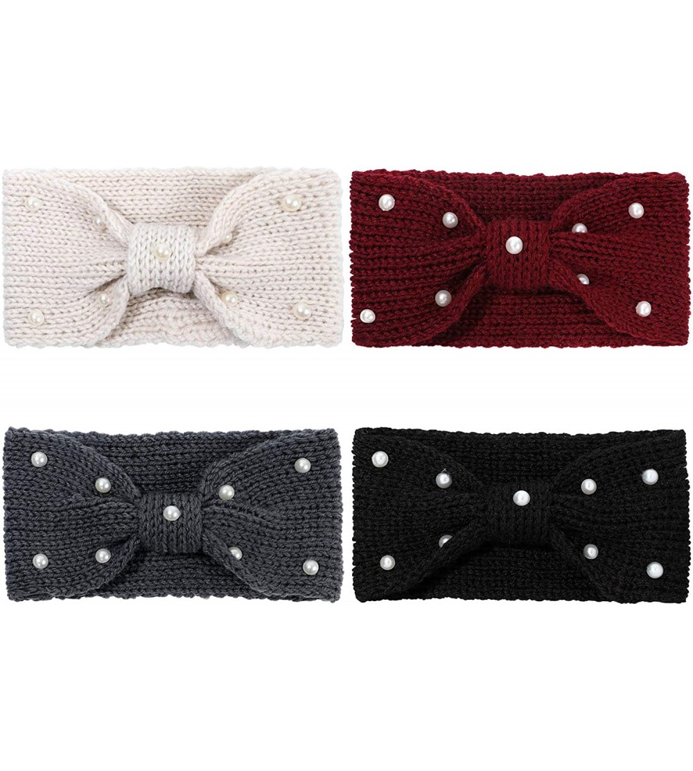 Cold Weather Headbands Knitted Headbands Winter Warmers Crochet - CM18Y63RCGS $10.52