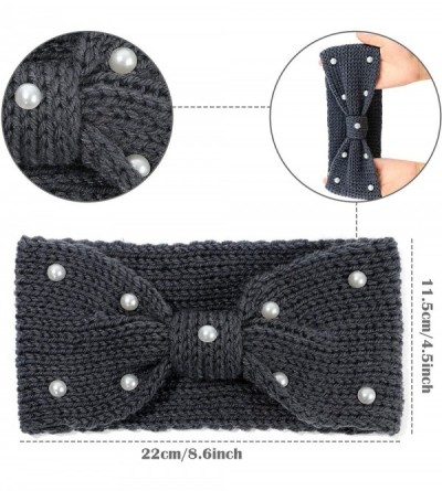 Cold Weather Headbands Knitted Headbands Winter Warmers Crochet - CM18Y63RCGS $10.52