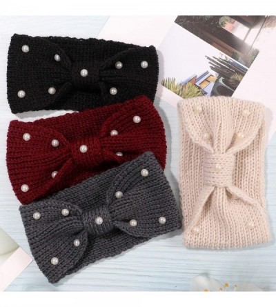 Cold Weather Headbands Knitted Headbands Winter Warmers Crochet - CM18Y63RCGS $10.52