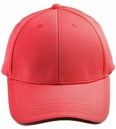 Baseball Caps Classic Solid Color Camo Baseball Cap Adjustable Sport Running Sun Hat - 02-red - CM17XHQW3H0 $8.02