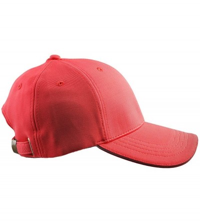 Baseball Caps Classic Solid Color Camo Baseball Cap Adjustable Sport Running Sun Hat - 02-red - CM17XHQW3H0 $8.02