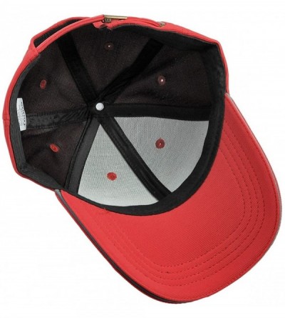 Baseball Caps Classic Solid Color Camo Baseball Cap Adjustable Sport Running Sun Hat - 02-red - CM17XHQW3H0 $8.02