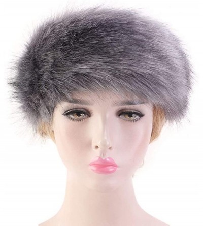 Cold Weather Headbands Women's Faux Fur Headband Elastic Head Warmer Luxurious Earmuff Snow Hat - Rabbit - C618K6CYHDE $11.20