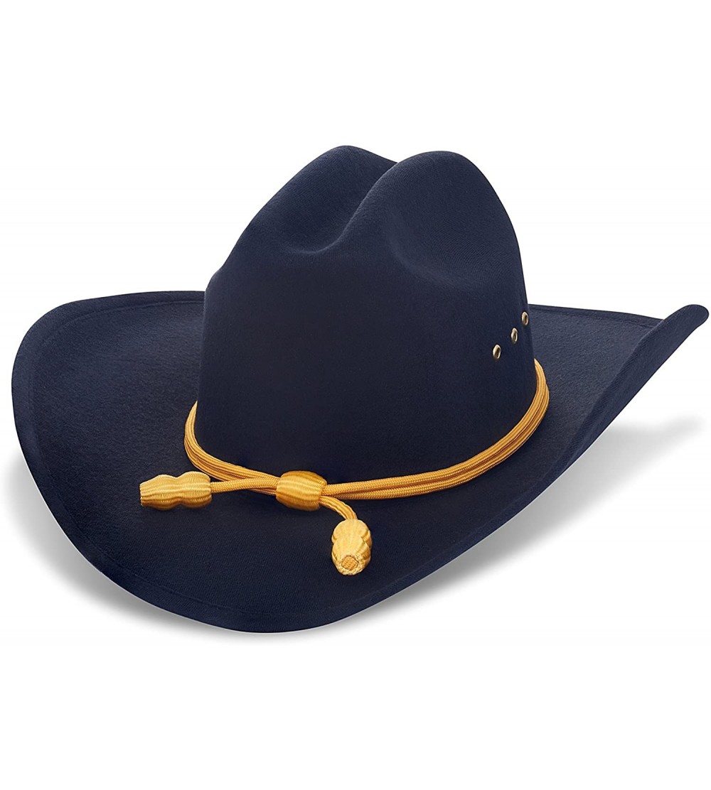 Cowboy Hats Western Cowboy Hat - Cattleman's with Cavalry Band - Black - Cattleman's - C411GSSCQKH $63.93