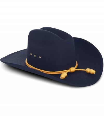 Cowboy Hats Western Cowboy Hat - Cattleman's with Cavalry Band - Black - Cattleman's - C411GSSCQKH $63.93
