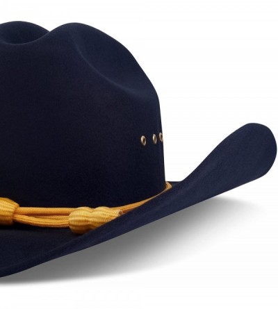 Cowboy Hats Western Cowboy Hat - Cattleman's with Cavalry Band - Black - Cattleman's - C411GSSCQKH $63.93
