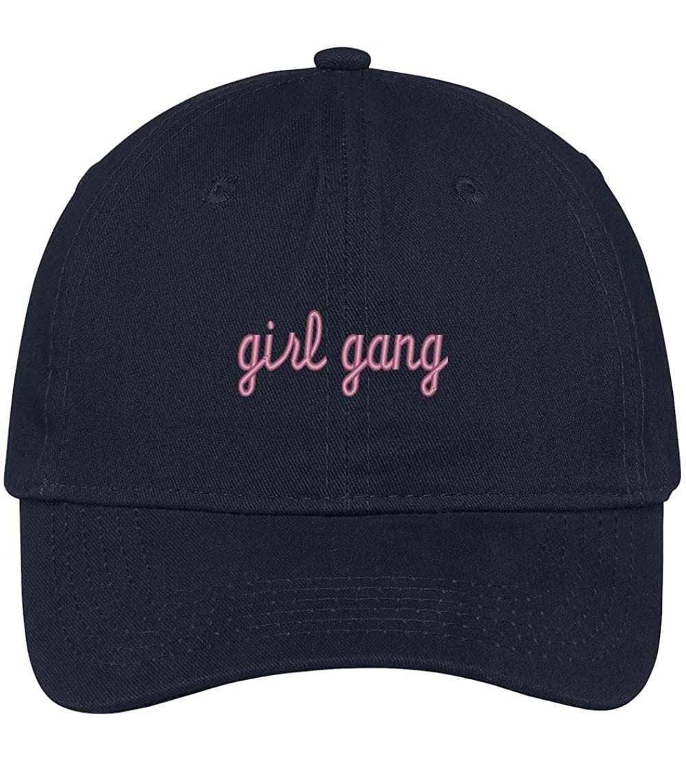 Baseball Caps Girl Gang Embroidered Soft Low Profile Adjustable Cotton Cap - Navy - CC12O2G3WPB $20.75