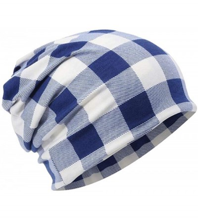 Skullies & Beanies Chemo Hat Beanie Turban Cancer Cap Headwear Women - Blue - CU18KO92WWU $12.87