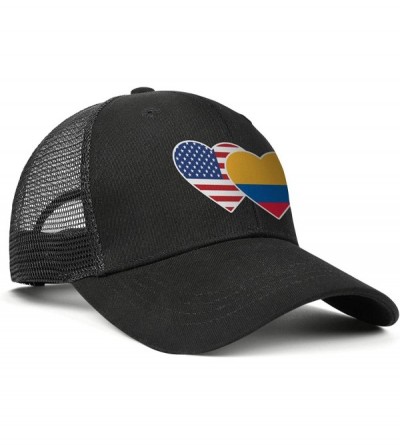 Baseball Caps Unisex Duck Tongue Hat Oklahoma Flag Adjustable Dad Sandwich Mesh Cap - American Colombia Flag - CA18UMLQC85 $2...