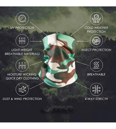 Balaclavas Face Bandanas Neck Gaiters for Men Women Dust Scarf Balaclava Headbands - Camo - CD197WHCW04 $14.08