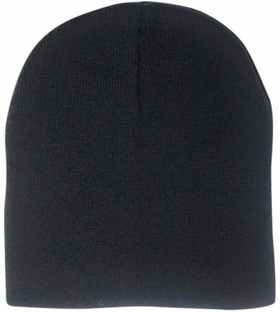 Skullies & Beanies Beanies Hats Caps Short Uncuffed Knit Soft Warm Winter for Men Women - Heather Charcoal - C418KRNUS0T $7.25