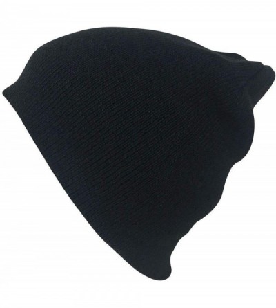 Skullies & Beanies Beanies Hats Caps Short Uncuffed Knit Soft Warm Winter for Men Women - Heather Charcoal - C418KRNUS0T $7.25