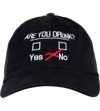 Baseball Caps You Drunk? - Funny Beer Drinking- Bar Party Humor Gag Gift Men Women Baseball Dad Hat Black - CF193K80KH9 $12.48