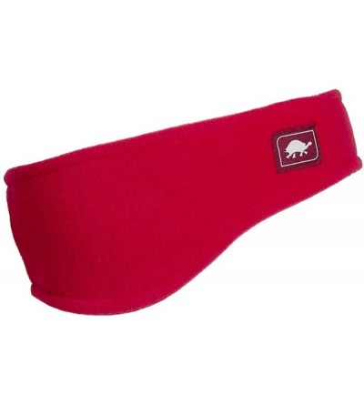 Cold Weather Headbands Chelonia 150 Classic Fleece Bang Band Shaped Headband - Red - CP18IDT60XS $10.41