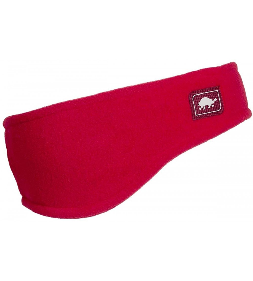 Cold Weather Headbands Chelonia 150 Classic Fleece Bang Band Shaped Headband - Red - CP18IDT60XS $24.07