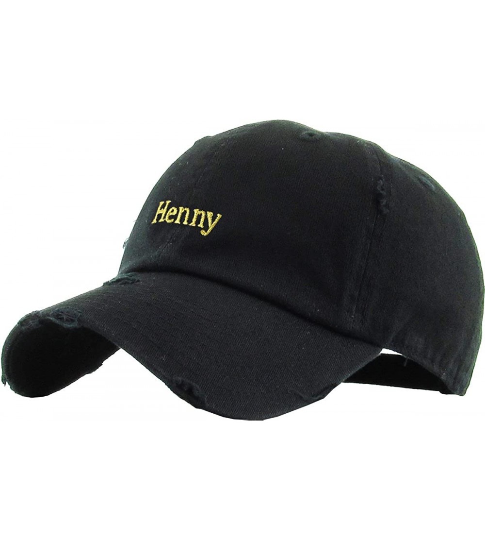 Baseball Caps Henny Leaf Fist Bottle Dad Hat Baseball Cap Polo Style Unconstructed - (1.3) Black Henny Vintage - CX12NH9SPDL ...