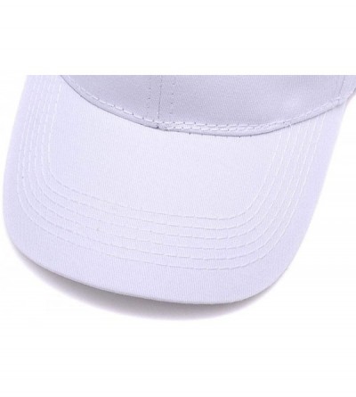 Baseball Caps Custom Embroidered Baseball Hat Personalized Adjustable Cowboy Cap Add Your Text - White - CJ18HTNO0EO $32.07