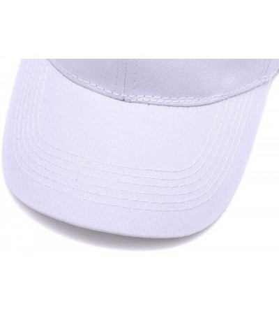 Baseball Caps Custom Embroidered Baseball Hat Personalized Adjustable Cowboy Cap Add Your Text - White - CJ18HTNO0EO $15.81