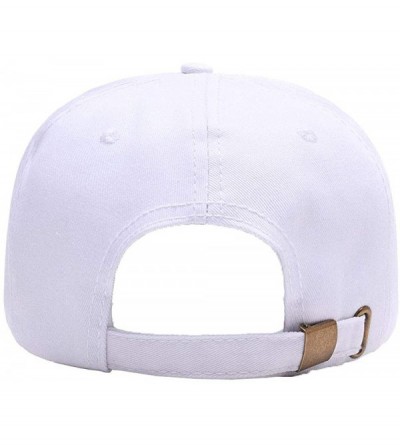 Baseball Caps Custom Embroidered Baseball Hat Personalized Adjustable Cowboy Cap Add Your Text - White - CJ18HTNO0EO $15.81