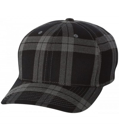Baseball Caps Tartan Plaid Cap - Black/Grey - CR11VNXU7P3 $23.42
