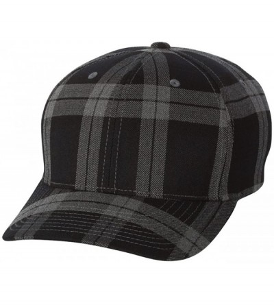 Baseball Caps Tartan Plaid Cap - Black/Grey - CR11VNXU7P3 $9.37