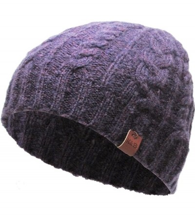 Skullies & Beanies Men Women Knit Winter Warmers Hat Daily Slouchy Hats Beanie Skull Cap - 6.7) Wool Mix Purple - CD186UEI2ZW...