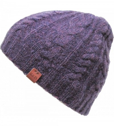 Skullies & Beanies Men Women Knit Winter Warmers Hat Daily Slouchy Hats Beanie Skull Cap - 6.7) Wool Mix Purple - CD186UEI2ZW...