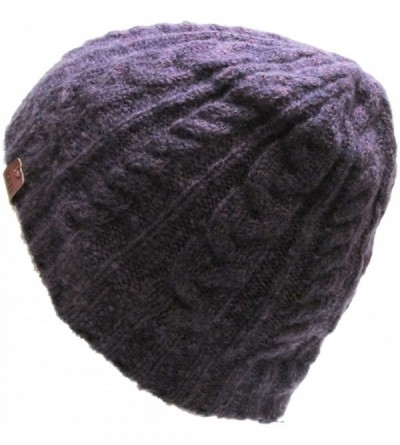 Skullies & Beanies Men Women Knit Winter Warmers Hat Daily Slouchy Hats Beanie Skull Cap - 6.7) Wool Mix Purple - CD186UEI2ZW...