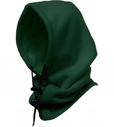 Balaclavas 4 in 1 Full Face Hood for Adults- Fleece Balaclava- Ski Mask Hoodie- Face Fleece Mask - Pine - CU18ZCKAUEY $8.66