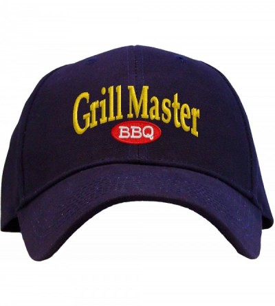 Baseball Caps Grill Master Embroidered Pro Sport Baseball Cap - A Navy - CS17XDAS5RW $33.81