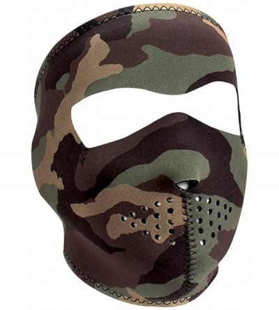 Balaclavas Neoprene Full Face Protection for Winter Sports- Biker - Woodland Camo - CZ12O57DF9Q $15.16