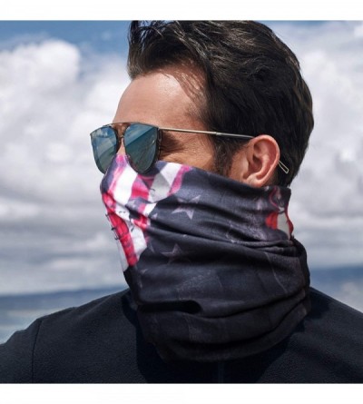 Balaclavas Bandana Cloth Face Mask Washable Face Covering Neck Gaiter Dust Mask - Skull 05 - CN19972DNGG $10.08