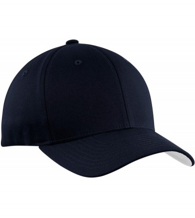 Baseball Caps Men's Flexfit Cotton Twill Cap - True Navy - C811NGR0HXL $10.97